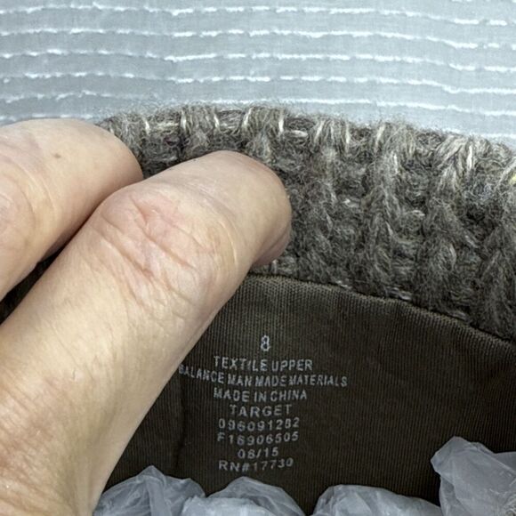 (Q6) Mossimo Supply Co.Boots 8 Target Ankle Booties Heels Zip Browm Sued Women - Picture 8 of 11